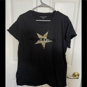 Unsweetened LOVE MY BOYS camo shirt